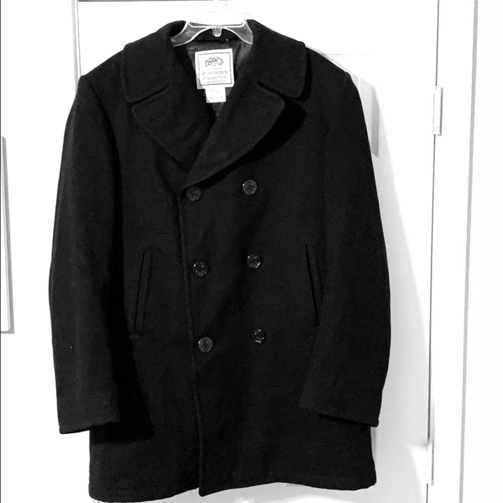 Men’s Black Peacoat - DSCP Quarterdeck - 44L